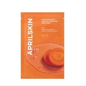 K BEAUTY APRIL SKIN Carotene Calming & Hydrating Sheet Mask - Orange